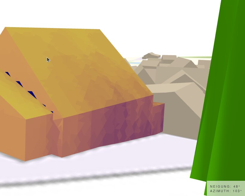 Screenshot from openpv.de showing the new angles feature.